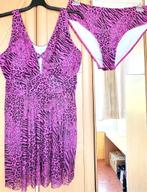 2 Delige set - Luipaard tankini in roze/zwart - Mt 44, Kleding | Dames, Badmode en Zwemkleding, Tankini, Ophalen of Verzenden