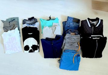 Jongenskleding pakket 15 stuks (div. merken) maat 164 - 176 beschikbaar voor biedingen