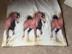 Dekbedovertrekset paarden paard 90x200 dekbed en kussensloop, Kinderen en Baby's, Kinderkamer | Beddengoed, Ophalen of Verzenden