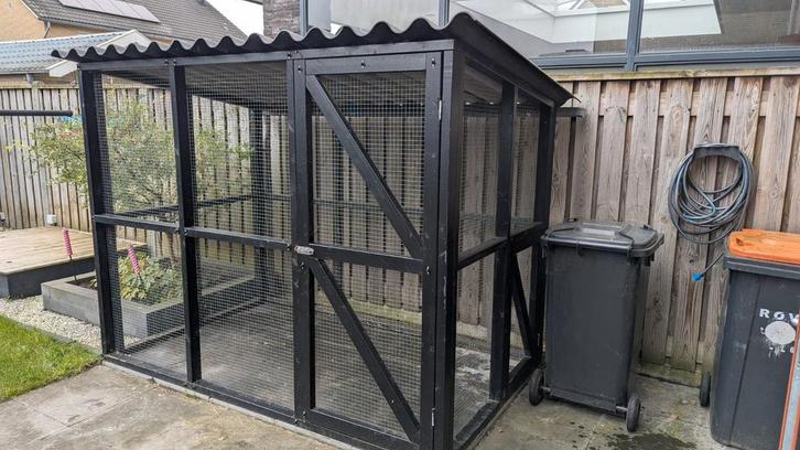 Mooi net buitenren, Dieren en Toebehoren, Knaagdieren en Konijnen | Hokken en Kooien, Zo goed als nieuw, 90 cm of meer, 110 cm of meer