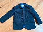 Donkerblauw ribfluweel colbert - maat 116, Ophalen of Verzenden, Gebruikt