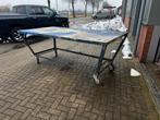 Mooie stevige stalen werktafel, Doe-het-zelf en Verbouw, Werkbanken, Ophalen, Gebruikt