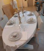 Piet Hein Eek ovale tafel grijs hout, Huis en Inrichting, Ophalen, Gebruikt, 100 tot 150 cm, Piet Hein Eek