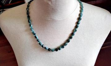 Authentieke natuurlijke Ruwe Smaragden +++ Halsketting UNIEK beschikbaar voor biedingen