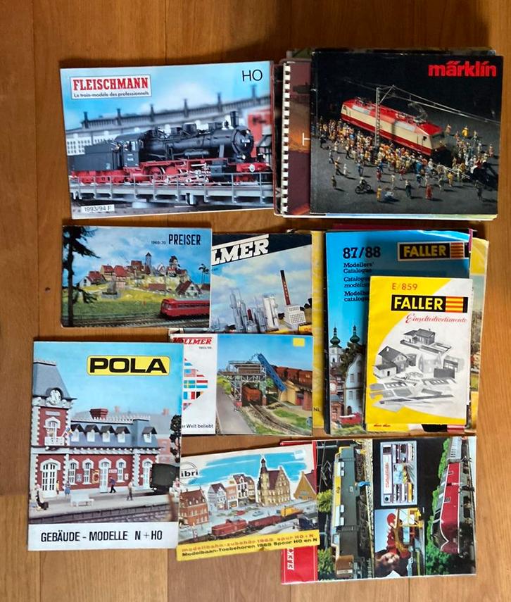 Grote partij treincatalogi, Hobby en Vrije tijd, Modeltreinen | H0, Gebruikt, Boek, Tijdschrift of Catalogus, Gelijkstroom of Wisselstroom