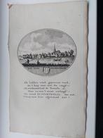 51 / Zwartewaal Gravure uit 1793 van Oleffen & bakker, Antiek en Kunst, Ophalen of Verzenden