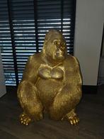 Gouden Gorilla Beeld - Prachtig Decoratieobject, Verzamelen, Ophalen, Zo goed als nieuw, Dier