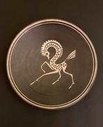 Gestileerd paard op keramisch wandbord ca.1960 Joop Puntman, Verzenden