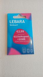 LEBARA PREPAID 200 STUKS, Ophalen of Verzenden, Nieuw, KPN, Simkaart