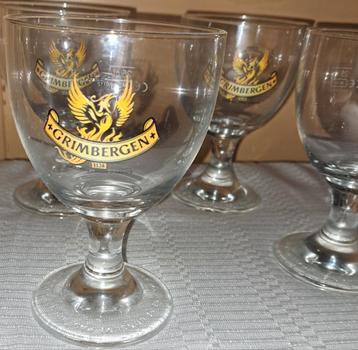 Glas glazen bierglazen grimbergen bierglazen  beschikbaar voor biedingen