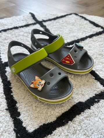 ZGAN grijs groen Crocs Superman Pacman sandalen 25 slipper beschikbaar voor biedingen