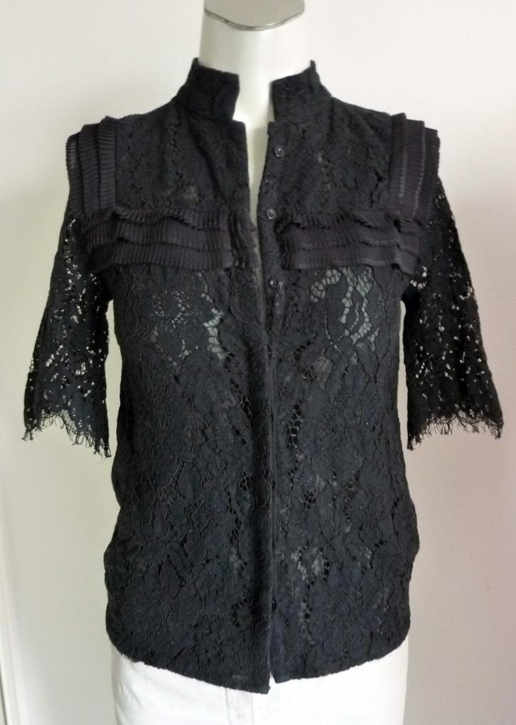 Nikkie Blouse, Kleding | Dames, Blouses en Tunieken, Zo goed als nieuw, Maat 36 (S), Zwart, Ophalen of Verzenden