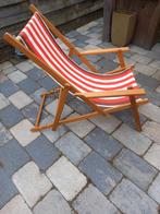 Vintage strandstoel, Ophalen, Zo goed als nieuw, Hout