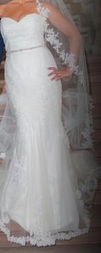 Trouwjurk Maat 36 ( 34), Kleding | Dames, Ophalen, Zo goed als nieuw, Wit, Trouwjurk