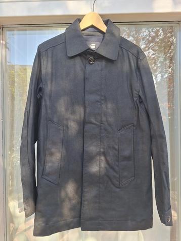 Black G-Star 'James' short trenchcoat beschikbaar voor biedingen
