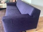 3 zits paarse bank van stof, Huis en Inrichting, Banken | Bankstellen, Ophalen, Gebruikt, Driepersoons, 75 tot 100 cm