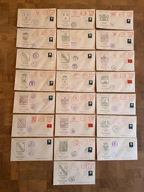Laatste dag enveloppen, 1970, serie 22 stuks, Z-Vlaanderen, Postzegels en Munten, Postzegels | Eerstedagenveloppen, Onbeschreven