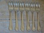 6x Taartvorkje, Sola Exclusief, met Waaiertje, z.g.a.n., Antiek en Kunst, Antiek | Bestek, Ophalen of Verzenden