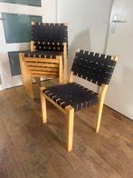 9 mooie Alvar Aalto Artek 611 design stoelen, Ophalen of Verzenden, Gebruikt, Hout, Design