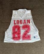 vintage jersey crop top gaas, Kleding | Dames, Maat 38/40 (M), Wit, Ophalen of Verzenden, Zonder mouw