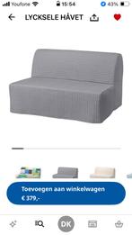 Ikea Lycksele Havet slaapbank grijs 2 persoons, Huis en Inrichting, Slaapkamer | Slaapbanken, Ophalen, Tweepersoons, 140 cm, Zo goed als nieuw