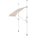 Zonnescherm parasol voor balkon om te klemmen 150x120 beige, Tuin en Terras, Parasols, Ophalen, Muurparasol, Verstelbaar, Nieuw