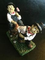 Beeld van de Dikke en de Dunne, Ophalen