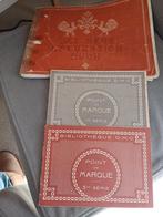 3 antieke borduurboeken, Hobby en Vrije tijd, Borduren en Borduurmachines, Patroon, Gebruikt, Ophalen of Verzenden