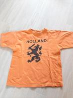 Oranje Koningsdag shirt voetbalshirt mt 128, Gebruikt, Shirt of Longsleeve, Ophalen