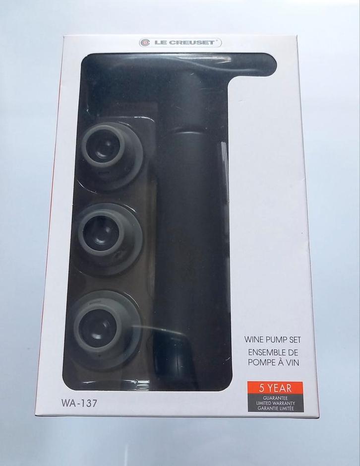 Le Creuset WA-137, vacuumpomp van Le Creuset, Huis en Inrichting, Keuken | Keukenbenodigdheden, Nieuw, Ophalen of Verzenden