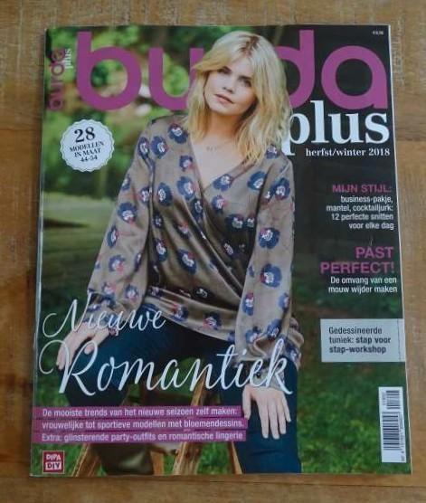 Burda Plus herfst winter 2018 E019 XL grote maten 44 tm 54, Hobby en Vrije tijd, Kledingpatronen, Zo goed als nieuw, Vrouw, Burda
