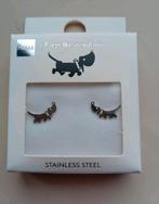 Hema Takkie zilverkleurige oorbellen zilver stainless NIEUW., Sieraden, Tassen en Uiterlijk, Oorbellen, Overige materialen, Nieuw