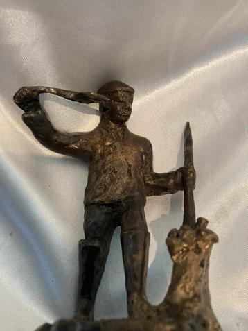 Bronzen sculptuur Jaap Hartman - Biesbosch werker Myron 1/6 beschikbaar voor biedingen