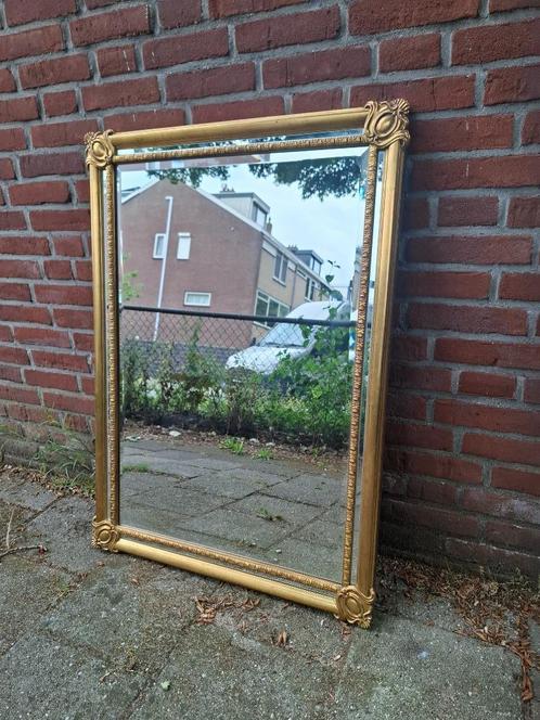 Vintage Gouden Deknudt Spiegel 97x68, Huis en Inrichting, Woonaccessoires | Spiegels, Gebruikt, 50 tot 75 cm, Minder dan 100 cm