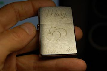 Zippo 22 aansteker met persoonlijke gravering! beschikbaar voor biedingen