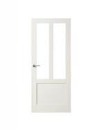 Budget binnendeuren met glas opdek en stomp 83 x 201, Niet ingevuld, 80 tot 100 cm, Binnendeur, Niet ingevuld