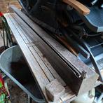 Elektrisch rolluik / 2,4 meter breed / 1,5 meter hoog, Doe-het-zelf en Verbouw, Rolluiken, Ophalen, Gebruikt, Bruin, 100 tot 150 cm