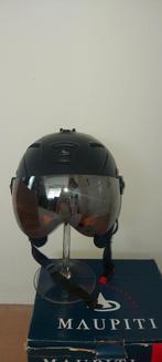 Skihelm met vizier. Maupiti. Zwart mat. Size 55-58., Overige merken, Gebruikt, Overige typen, Ophalen of Verzenden