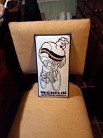 Mooi emaile bord  Michelin  bicycle  tires 40x20 cm, Verzamelen, Merken en Reclamevoorwerpen, Reclamebord, Ophalen of Verzenden