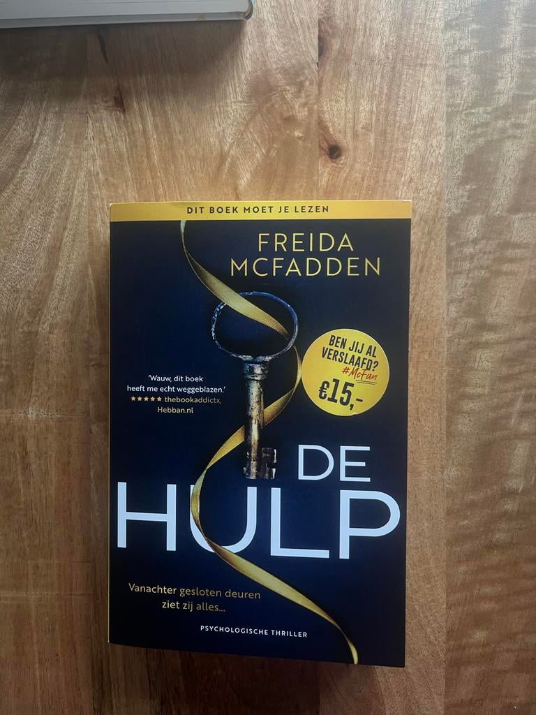 De Hulp - Freida McFadden - Nederlandse editie, Ophalen of Verzenden, Zo goed als nieuw, Nederland