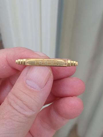 Franse vergulde Art Deco broche bébé beschikbaar voor biedingen
