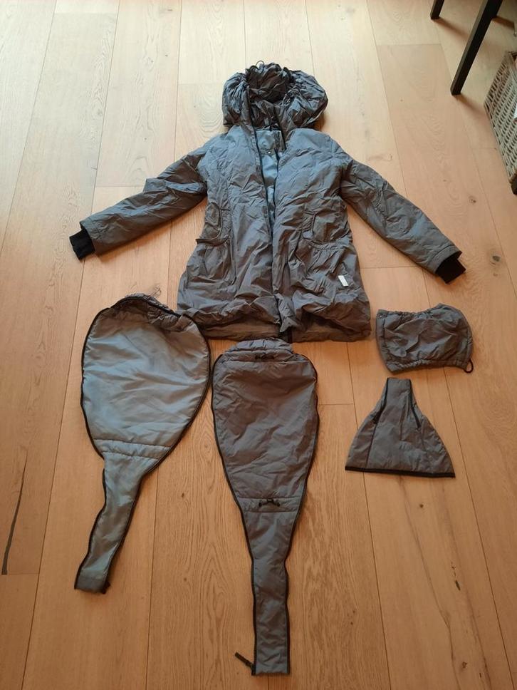 Grijze draagjas Angel Wings (L/XL), Kleding | Dames, Positiekleding, Gedragen, Overige typen, Maat 42/44 (L), Grijs, Ophalen of Verzenden