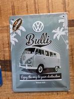 Volkswagen bus plaat als decoratie, Verzamelen, Ophalen of Verzenden, Zo goed als nieuw, Reclamebord
