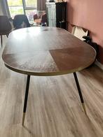 Ovale eettafel voor 4 personen, Huis en Inrichting, Ophalen, Gebruikt, 100 tot 150 cm, Vier personen