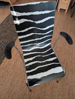 Stoel met zebraprint - engelbrechts chairik erik magnussen, Huis en Inrichting, Stoelen, Ophalen, Gebruikt, Eén