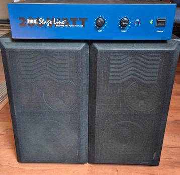 StageLine STA-100 versterker + StudioTech 90 speakers – Comp beschikbaar voor biedingen