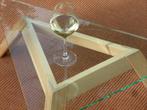 bijzettafel driehoek, Huis en Inrichting, Tafels | Bijzettafels, Ophalen, Minder dan 45 cm, Strak, ambachtelijk, Nieuw