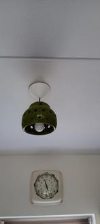Hanglamp keramiek groen retro, Huis en Inrichting, Lampen | Hanglampen, Ophalen of Verzenden, Minder dan 50 cm