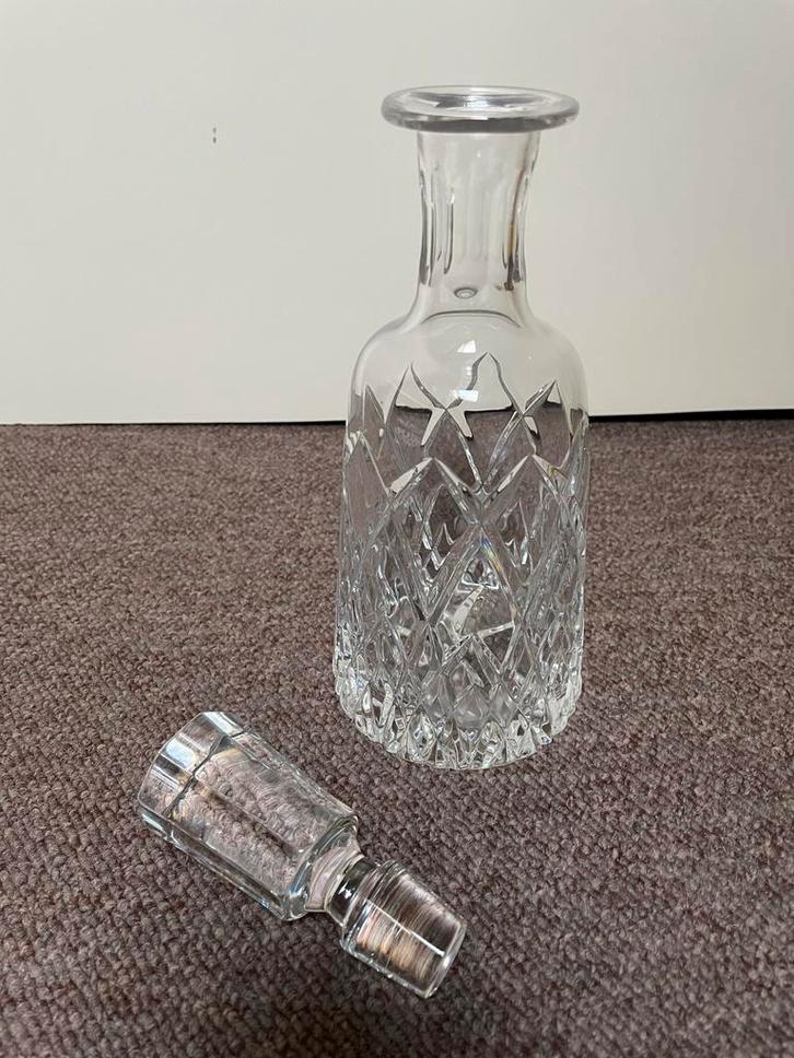 Kristallen karaf met stop, puntgaaf, Antiek en Kunst, Antiek | Glas en Kristal, Ophalen of Verzenden