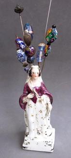 Om 1900 Hoedenspeld Hoed Speld Beeld Figuur HOFDAME Vrouw, Antiek en Kunst, Ophalen of Verzenden